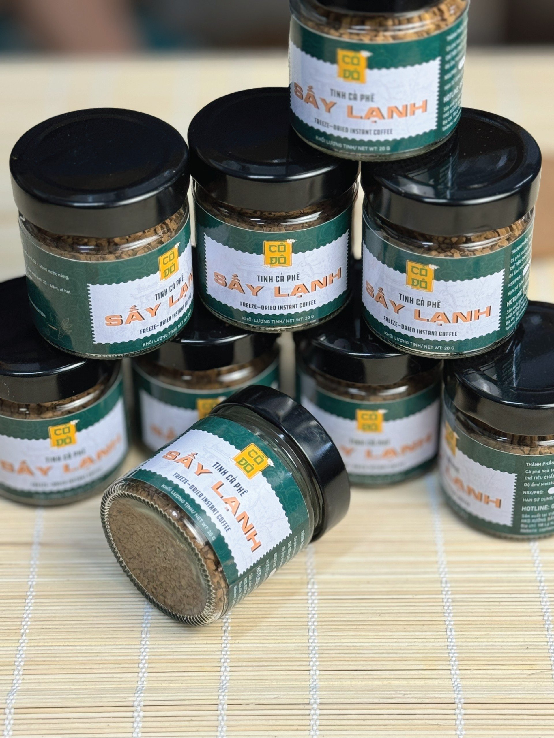 Tinh Cà Phê Hòa Tan Đen Cố Đô - Sấy Lạnh